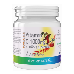 Vitamina C 1000mg cu Maces Acerola - aroma Portocala, 60 comprimate